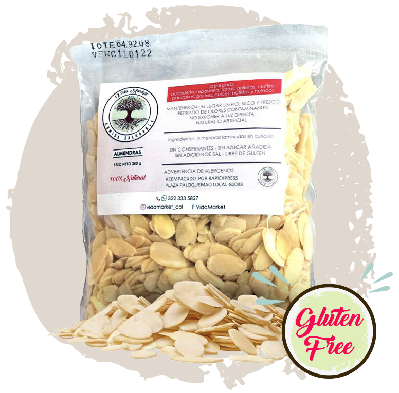 Almendras Fileteada 250gr - Vida Market